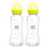 Mee Mee Premium Glass Feeding Bottle with Eazy-Flow Technology, Anti-Colic Valve,Anti Slip,BPA-Free Baby Feeding Bottle for Babies & Toddlers(Green, 240Ml,Pack of 2)