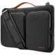 AirCase Office Unisex Adult Men's Laptop Bag 15.6 inch Side Shoulder Briefcase Satchel Messenger Business Bags for Men & Women, Front Pocket for Laptop Accessories - Black