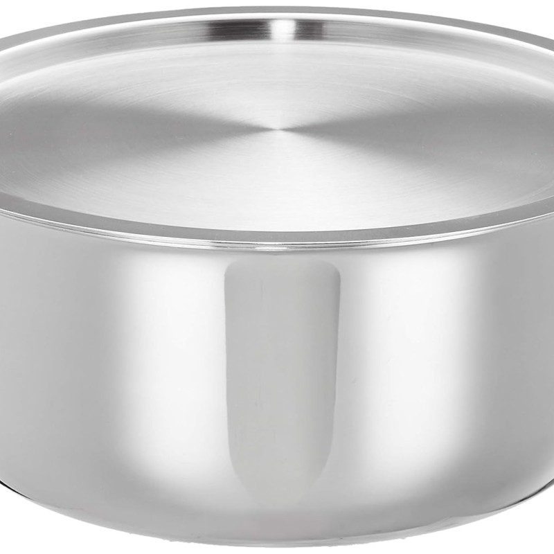 Solimo Triply Tope With Stainless Steel Lid, 24Cm,5Liter