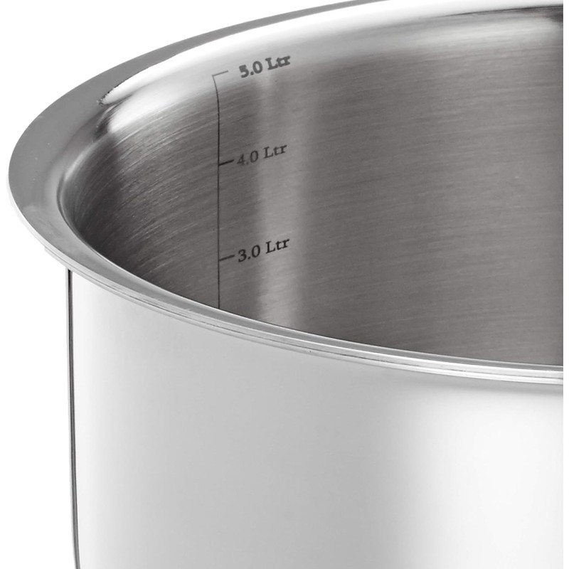 Solimo Triply Tope With Stainless Steel Lid, 24Cm,5Liter
