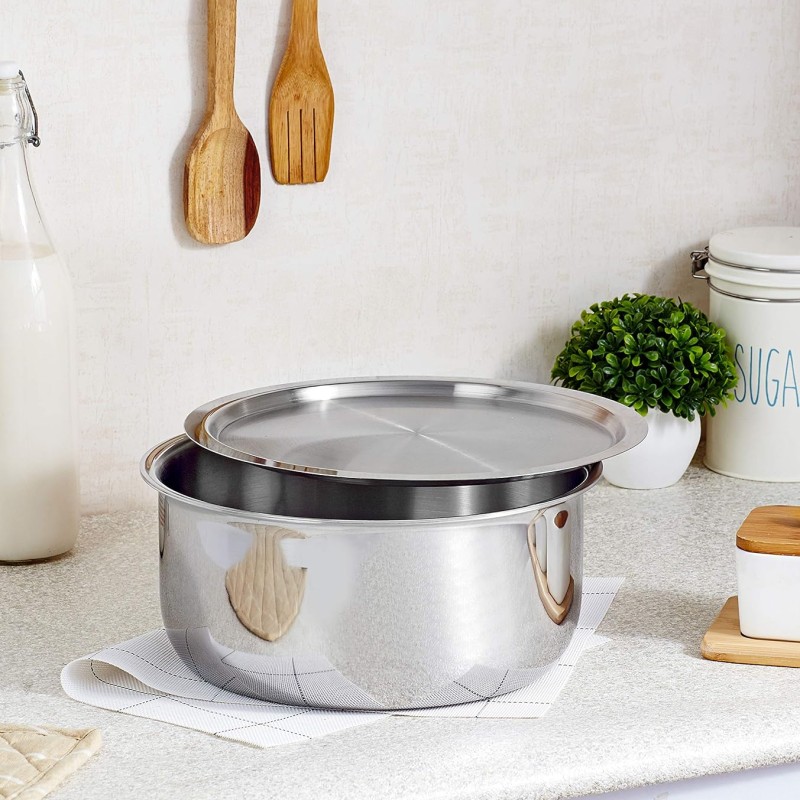 Solimo Triply Tope With Stainless Steel Lid, 24Cm,5Liter