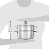 Solimo Stainless Steel Induction Bottom Steamer/Modak/Momo Maker With Glass Lid(2 Litres),Silver