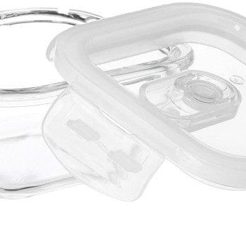 Solimo Airtight Borosilicate Glass Container Set (Transparent,3 Pieces, 350 ml) Solimo Airtight Borosilicate Glass Container Set (Transparent,3 Pieces, 350 ml)