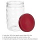 Amazon Brand - Solimo Plastic Pet Storage Jar and Container, Set of 18 (6 pcs x 300 ml, 6 pcs x 600 ml, 6 pcs x 1.2 ltrs Each), Red Wine | Air Tight | Kitchen Organiser | BPA Free | Stackable