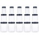 Amazon Brand - Solimo Plastic Checkered Jar Set of 15 (Royal Blue)