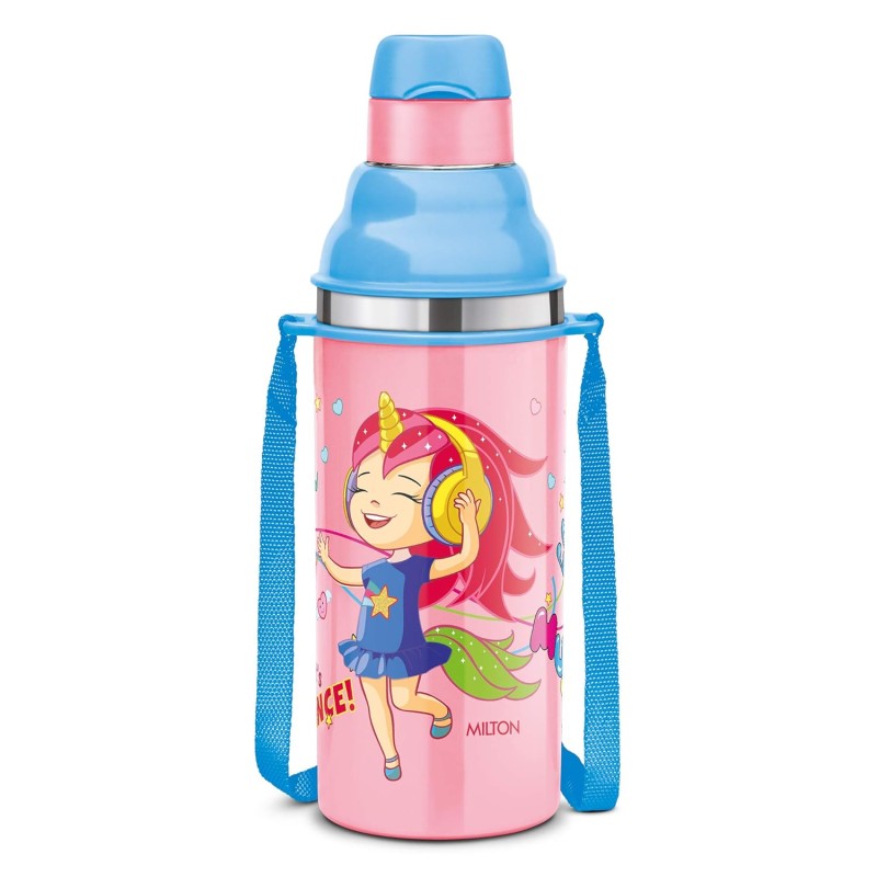 Milton Kool Stunner 400 Kids Plastic Insulated Water Bottle with Straw, 404 ml, Sipper Bottle, Leak Proof, BPA Free, Food Grade, School & Picnic Bottle, Pink Milton Kool Stunner 400 Kids Plastic Insulated Water Bottle with Straw, 404 ml, Sipper Bottle, Leak Proof, BPA Free, Food Grade, School & Picnic Bottle, Pink
