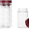 Solimo Plastic Pet Storage Jar and Container, Set of 12 (4 pcs x 300 ml, 4 pcs x 600 ml, 4 pcs x 1.2 ltrs Each) Red Wine | Air Tight | Kitchen Organiser | BPA Free | Stackable Solimo Plastic Pet Storage Jar and Container, Set of 12 (4 pcs x 300 ml, 4 pcs x 600 ml, 4 pcs x 1.2 ltrs Each) Red Wine | Air Tight | Kitchen Organiser | BPA Free | Stackable