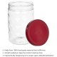 Amazon Brand - Solimo Plastic Pet Storage Jar and Container, Set of 12 (4 pcs x 300 ml, 4 pcs x 600 ml, 4 pcs x 1.2 ltrs Each) Red Wine | Air Tight | Kitchen Organiser | BPA Free | Stackable