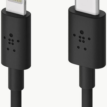 Belkin USB-C to Lightning Cable (Fast Charging iPhone USB-C Cable for iPhone 12 Mini, iPhone 12, 12 Pro, 12 Pro Max, MacBook, iPad and More, Apple MFi-Certified) 4 Feet (1.2 Meters) - Black