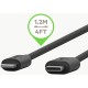 Belkin USB-C to Lightning Cable (Fast Charging iPhone USB-C Cable for iPhone 12 Mini, iPhone 12, 12 Pro, 12 Pro Max, MacBook, iPad and More, Apple MFi-Certified) 4 Feet (1.2 Meters) - Black