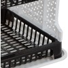 Solimo Plastic Dish Drainer, (Black , 51 cm * 33 cm * 27.2 cm)