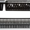 Solimo Plastic Dish Drainer, (Black , 51 cm * 33 cm * 27.2 cm)