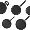 Amazon Brand - Solimo Non-stick Cookware Set, 5 Piece, Black (Non Induction) Amazon Brand - Solimo Non-stick Cookware Set, 5 Piece, Black (Non Induction)