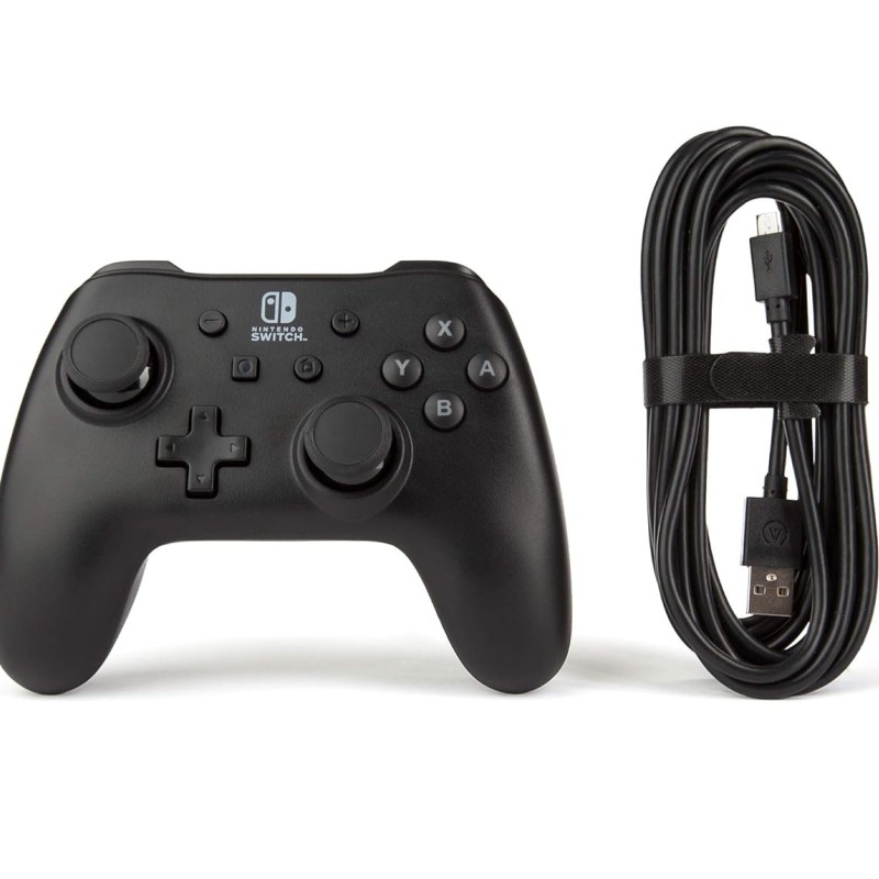 PowerA Wired Gaming Controller for Nintendo Switch, Black (Officially Licensed)