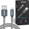 (Refurbished) AGARO USBA to Micro Cable 1 meter / 3.2Ft Nylon Braided, High Speed, Durable, Fast Charging, USB Android Phone Charger Cord Compatible with most Micro USB devices (Refurbished) AGARO USBA to Micro Cable 1 meter / 3.2Ft Nylon Braided, High Speed, Durable, Fast Charging, USB Android Phone Charger Cord Compatible with most Micro USB devices