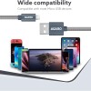 (Refurbished) AGARO USBA to Micro Cable 1 meter / 3.2Ft Nylon Braided, High Speed, Durable, Fast Charging, USB Android Phone Charger Cord Compatible with most Micro USB devices (Refurbished) AGARO USBA to Micro Cable 1 meter / 3.2Ft Nylon Braided, High Speed, Durable, Fast Charging, USB Android Phone Charger Cord Compatible with most Micro USB devices