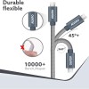 (Refurbished) AGARO USBA to Micro Cable 1 meter / 3.2Ft Nylon Braided, High Speed, Durable, Fast Charging, USB Android Phone Charger Cord Compatible with most Micro USB devices (Refurbished) AGARO USBA to Micro Cable 1 meter / 3.2Ft Nylon Braided, High Speed, Durable, Fast Charging, USB Android Phone Charger Cord Compatible with most Micro USB devices