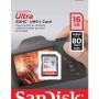(Refurbished) SanDisk Ultra 16GB Class 10 80MBps SD Memory Card SDHC UHS-I SDSDUNC-016G-GN6IN