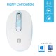 Portronics Toad 11 Wireless Mouse, 2.4 GHz Connectivity with USB Nano Dongle, Adjustable DPI Up To 1600, Ambidextrous for Laptop, MacBook, PC (Blue)