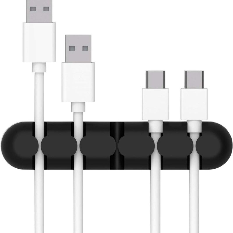 ORICO 5 Channels Cable Organizer Cord Manager Wire Cord Holder for Power Cords and Charging Accessory Cables, Mouse Cable, PC, Office and Home ORICO 5 Channels Cable Organizer Cord Manager Wire Cord Holder for Power Cords and Charging Accessory Cables, Mouse Cable, PC, Office and Home