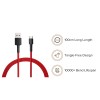 (Refurbished) MI Micro USB 100cm Braided Cable Red Micro USB/type B|Tangle free |Sturdy built with kevlar protection|480Mbps Speed|Supports all type B mobiles & accessories (Refurbished) MI Micro USB 100cm Braided Cable Red Micro USB/type B|Tangle free |Sturdy built with kevlar protection|480Mbps Speed|Supports all type B mobiles & accessories