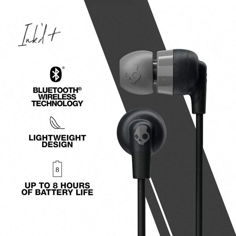 Skullcandy Inkd Plus Wireless in-Earphone with Mic (Black) Skullcandy Inkd Plus Wireless in-Earphone with Mic (Black)