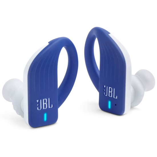 JBL Endurance Peak by Harman True Wireless in Ear Headphones with 28 Hours Playtime, Touch Controls, Stereo Calls & IPX7 Waterproof Design (Blue)