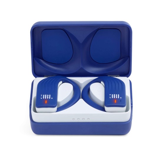 JBL Endurance Peak by Harman True Wireless in Ear Headphones with 28 Hours Playtime, Touch Controls, Stereo Calls & IPX7 Waterproof Design (Blue)