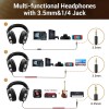 OneOdio Pro-10 Over Ear Headphones-Adapter Free Closed Back & Mixing DJ Stereo Headset with Hi-res Certification for AMP Computer Recording Phone Piano Guitar Laptop - Black Professional Studio Monitor Headphones