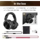 OneOdio Pro-10 Over Ear Headphones-Adapter Free Closed Back & Mixing DJ Stereo Headset with Hi-res Certification for AMP Computer Recording Phone Piano Guitar Laptop - Black Professional Studio Monitor Headphones