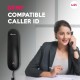 Beetel Newly Launched M25 Ultra Compact Caller ID Slim Line Corded Landline Phone,Numeric Display, Desk/Wall Mounted,12 Digit LCD,FSK/DTMF Compatible,Ringer Volume Control,LED Indication (Black M25)