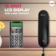 Beetel Newly Launched M25 Ultra Compact Caller ID Slim Line Corded Landline Phone,Numeric Display, Desk/Wall Mounted,12 Digit LCD,FSK/DTMF Compatible,Ringer Volume Control,LED Indication (Black M25)