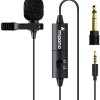 MAONO AU-100 Collar Auxiliary Mic for YouTube, Mobile Phone, Camera, Lavalier Clip on Omnidirectional Microphone, Plug and Play, with 6M Audio Cable, 3.5mm TRRS Plug and 6.35mm Adapter (Black) MAONO AU-100 Collar Auxiliary Mic for YouTube, Mobile Phone, Camera, Lavalier Clip on Omnidirectional Microphone, Plug and Play, with 6M Audio Cable, 3.5mm TRRS Plug and 6.35mm Adapter (Black)