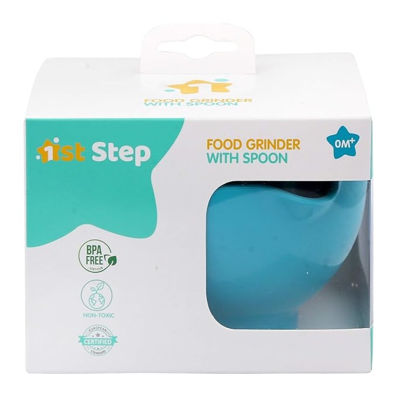 1st Step Portable Grinding Feeding Masher/Serving Bowl for Baby Food Preparation with Spoon(Pack of 1)