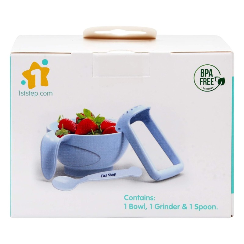 1st Step Portable Grinding Feeding Masher/Serving Bowl for Baby Food Preparation with Spoon(Pack of 1)