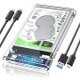 (Refurbished) ORICO 2.5'' Hard Drive Enclosure Type-C USB 3.1 Gen2 to SATA 6Gbps Computer External HDD Enclosure for 7 9.5mm HDD SSD Support UASP Compatible WD Seagate Toshiba Samsung Hitachi PS5-2139C3-G2