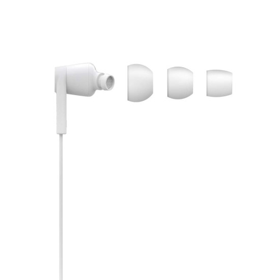 Belkin in-Ear Noise Isolation Earphone with Lightning Connector Compatible with XS, XS Max, XR, X, 8, 8 Plus, iPad and More - White