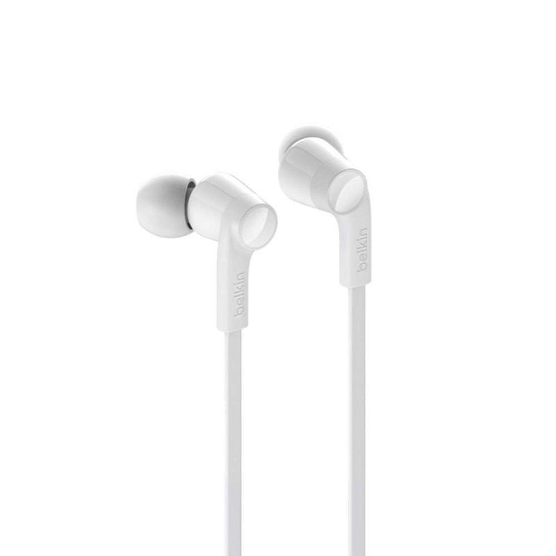 Belkin in-Ear Noise Isolation Earphone with Lightning Connector Compatible with XS, XS Max, XR, X, 8, 8 Plus, iPad and More - White Belkin in-Ear Noise Isolation Earphone with Lightning Connector Compatible with XS, XS Max, XR, X, 8, 8 Plus, iPad and More - White