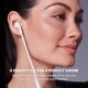 Belkin in-Ear Noise Isolation Earphone with Lightning Connector Compatible with XS, XS Max, XR, X, 8, 8 Plus, iPad and More - White