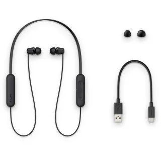 Sony WI-C200 Wireless Headphones with 15 Hrs Battery Life, Quick Charge,  Magnetic Earbuds for Tangle Free Carrying, BT ver from home,  In-Ear