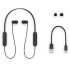 Sony WI-C200 Wireless Headphones with 15 Hrs Battery Life, Quick Charge, Magnetic Earbuds for Tangle Free Carrying, BT ver 5.0,Work from home, In-Ear Bluetooth Headset with mic for phone calls (Black)