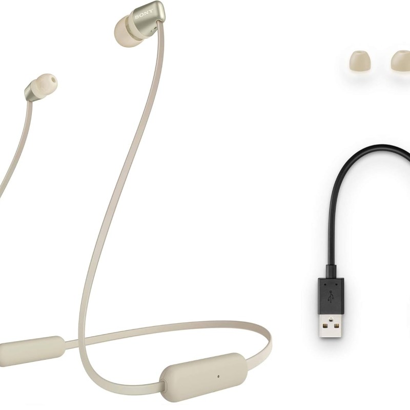 Sony WI-C310 Wireless Headphones with 15 Hrs Battery Life, Quick Charge, Magnetic Earbuds for Tangle Free Carrying, BT ver 5.0,Work from Home, in-Ear Bluetooth Headset with mic for Phone Calls (Gold) Sony WI-C310 Wireless Headphones with 15 Hrs Battery Life, Quick Charge, Magnetic Earbuds for Tangle Free Carrying, BT ver 5.0,Work from Home, in-Ear Bluetooth Headset with mic for Phone Calls (Gold)