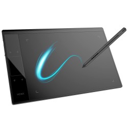 VEIKK A30 V2 Graphic Drawing Tablet, 10 * 6 Inch/25.4 x15.2 cm Pen Tablet with 8192 Levels Passive Pen, Compatible with Windows, Mac,Linux and Android