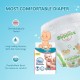 Amazon Brand - Supples Premium Baby Diaper Pants | 156 Baby Diapers | Small | 4-8 Kg | 78 x 2 Packs | 12 Hrs Absorption | Cushiony Cotton Soft Fabric | Phthalates-Free | Triple Leak Guard