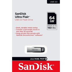 SanDisk Ultra Flair 64GB USB 3.0 Pen Drive, Multicolor