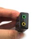 Powerpak 7.1 Channel USB External Sound Card Audio Mic Adapter for Laptop or PC - Just Plug and Play