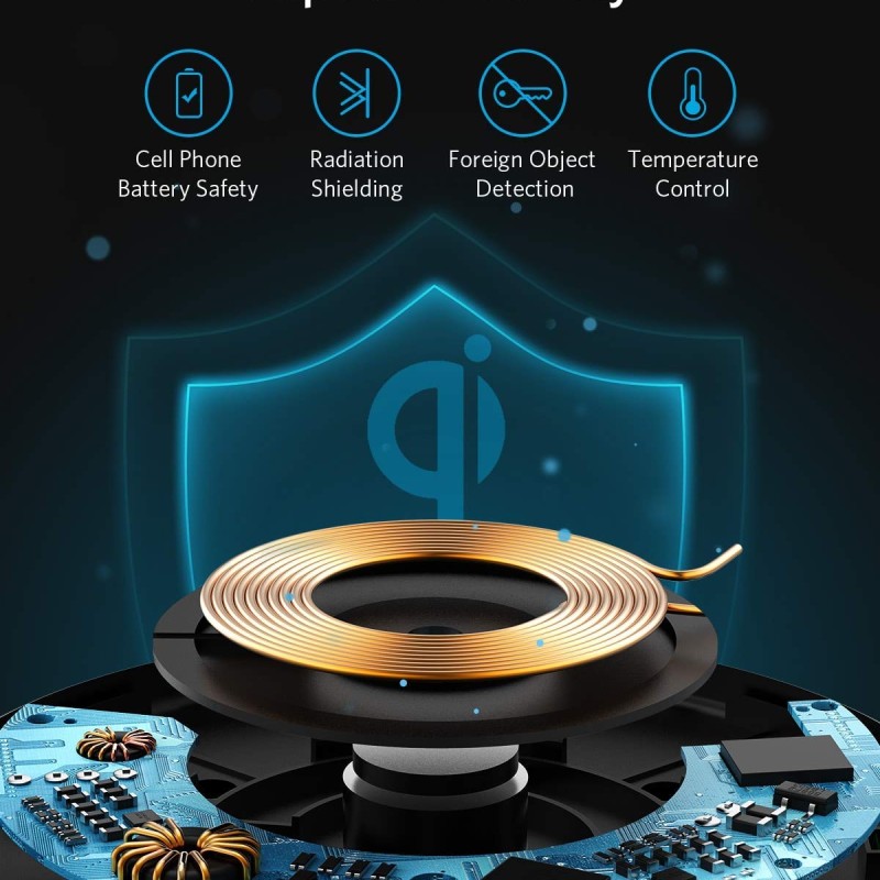 Anker Wireless Charger,313 Wireless Charger(Pad)Qi-Certified 10W Max For Iphone 12/12 Pro/12 Mini/12 Pro Max,Se 2020,11,Airpods(No Ac Adapter,Not Compatible With Magsafe Magnetic Charging)Black Anker Wireless Charger,313 Wireless Charger(Pad)Qi-Certified 10W Max For Iphone 12/12 Pro/12 Mini/12 Pro Max,Se 2020,11,Airpods(No Ac Adapter,Not Compatible With Magsafe Magnetic Charging)Black