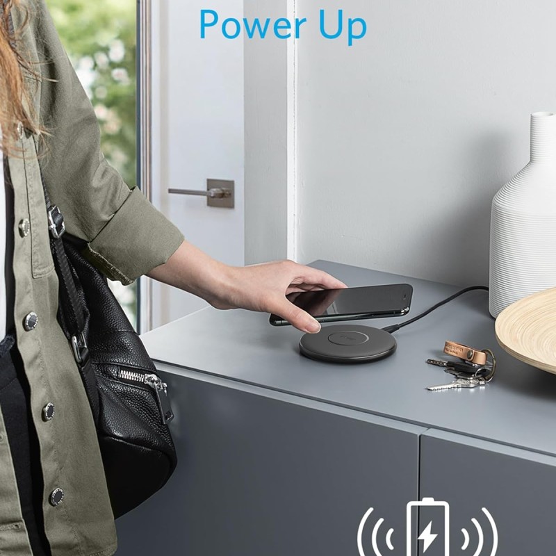 Anker Wireless Charger,313 Wireless Charger(Pad)Qi-Certified 10W Max For Iphone 12/12 Pro/12 Mini/12 Pro Max,Se 2020,11,Airpods(No Ac Adapter,Not Compatible With Magsafe Magnetic Charging)Black Anker Wireless Charger,313 Wireless Charger(Pad)Qi-Certified 10W Max For Iphone 12/12 Pro/12 Mini/12 Pro Max,Se 2020,11,Airpods(No Ac Adapter,Not Compatible With Magsafe Magnetic Charging)Black