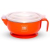 Mee Mee Stay Warm Baby Steel Bowl with Suction Base, Red (Pack of 1) Mee Mee Stay Warm Baby Steel Bowl with Suction Base, Red (Pack of 1)