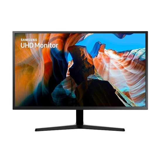 Samsung 32-inch(80.1cm) 4K UHD, Flat Monitor, 1 Billion Colors, PBP, Slim Bezels, AMD FreeSync (LU32J590UQWXXL, Dark Blue Gray)